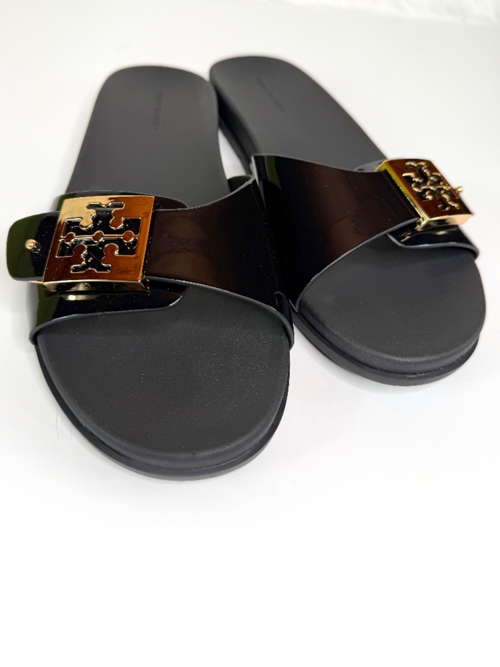 Tory Burch Women's Mellow Buckle Slide Sandals - Black - Picture 2 of 8
